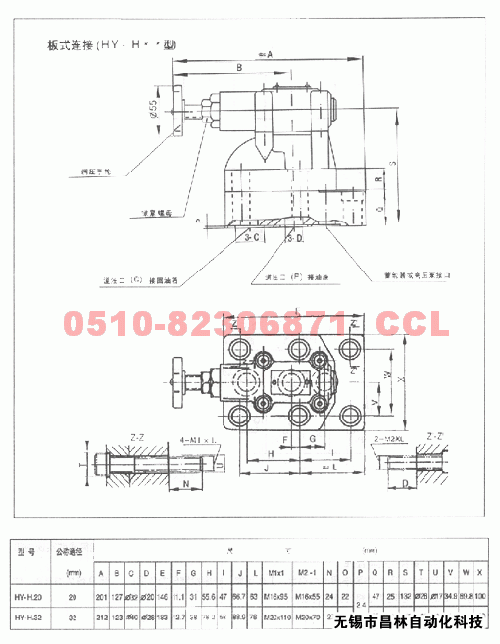 HY-Ha32  HY-Hb32  HY-Hc32  HY-Hd32    卸荷溢流閥 