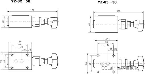 YZ-03-7-50  YZ-03-14-50  YZ-03-21-50  YZ-03-31.5-50   直動式溢流閥   