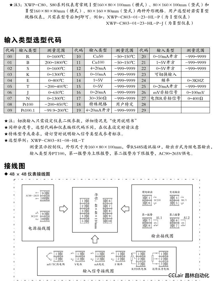 數顯控制儀 XWP-C70 