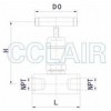 MN-1-1,MN-1-2,MN-1-3,MN-1-4,MN-1-5, 內螺紋針形截止閥