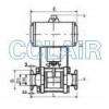 GUQ-10(G)，GUQ-16(G)，GUQ-20(G)，GUQ-25(G)，GUQ-32(G)，氣動高真空球閥