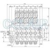 SDFDL12-5H/E24,手動電控多路換向閥