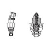 CNC-122-L2.0N,CNC-122-L0.2N,CNC-122-K2.0N,CNC-122-K0.2V,CNC-122-L2.0V,螺紋插裝式單向節流閥