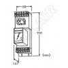 MMH-110/MMH-130/MMH-210/MMH-230,最大負載10A、30A 可更換元件避雷器