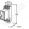 MDP-4R,MDP-4R/A33,MDP-4R/Q,  RS-485/RS-422用 插入型避雷器