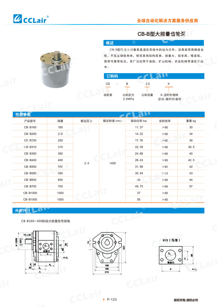 CB-B型大排量齒輪泵-1