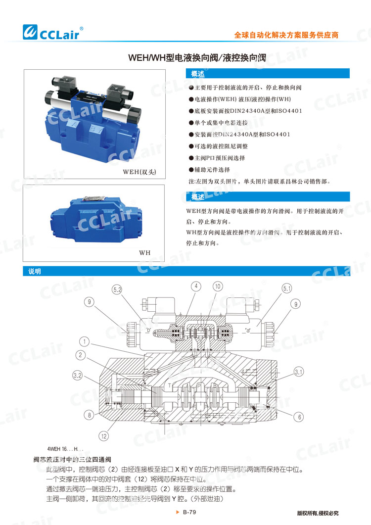 WEH,WH型電液換向閥,液控換向閥-1 