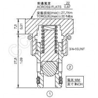 Northman臺灣北部精機,單向閥CV08-20-05-N,CV08-20-05-V,CV08-20-30-N,CV08-20-30-V,CV08-20-50-N,CV08-20-50-V