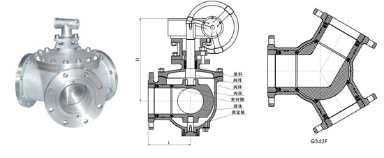 Y形三通球閥