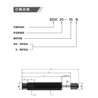 BDE85-50/90/125/165,BDE115-50/100/150/200/250，BDK12-14/16-1220-16/25-25/27-25/33-25/33-50/36-25B，小型可調(diào)節(jié)液壓緩沖器BDK1214~3650