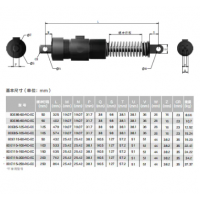 BDE85-50/90/125/165B,BDE115-50/100/150/200/250B,大型可調(diào)節(jié)液壓緩沖器BDE8550-115250